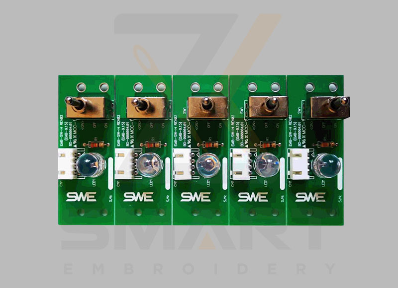 BD-000004 EMB-SWF-H SWF Head on Off Switch Board Card Rev01 (EMB-9,15) Sunstar brodery Machine Pièces de rechange
