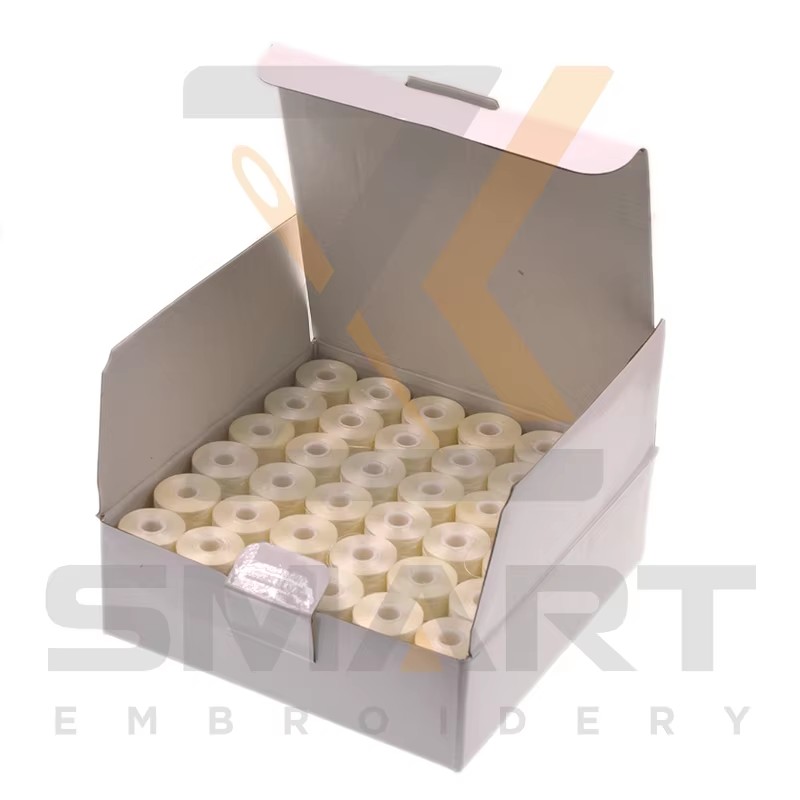 144 pièces L Taille Blanc Couleur Pré-blessure Bobbins pièces de machine d'embrouillage R06-75D/2W-L