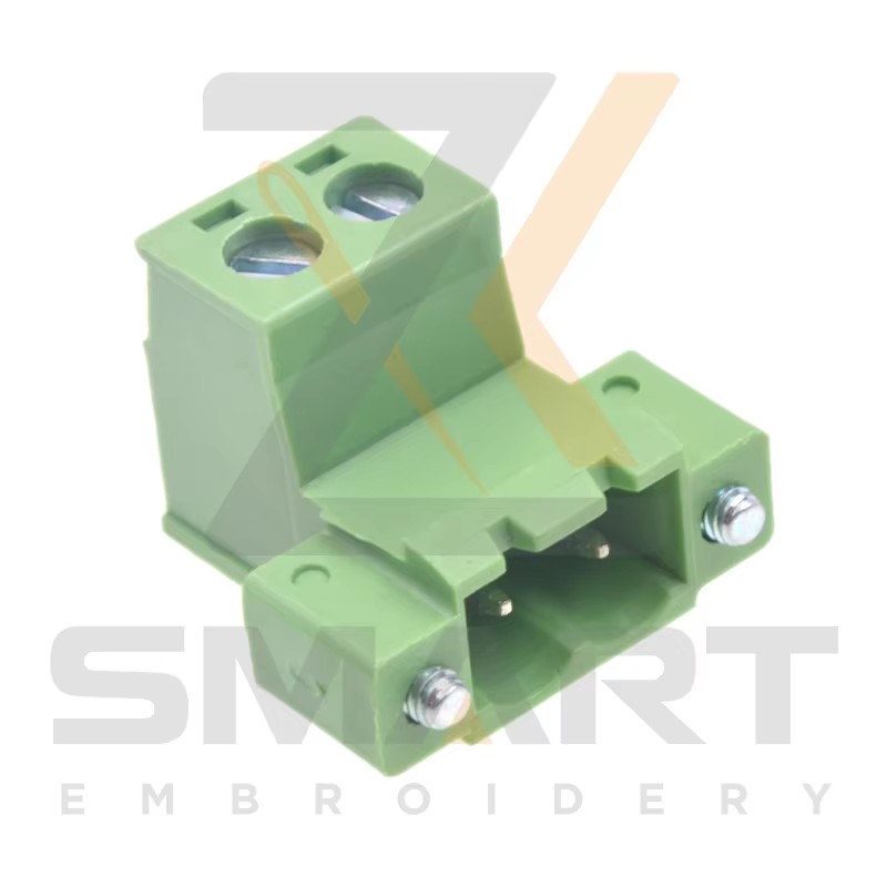 10 pièces L type 2 pin connecteur masculin pour pièces de pilote de machine d'embroiderie E12-CZ-L2-M