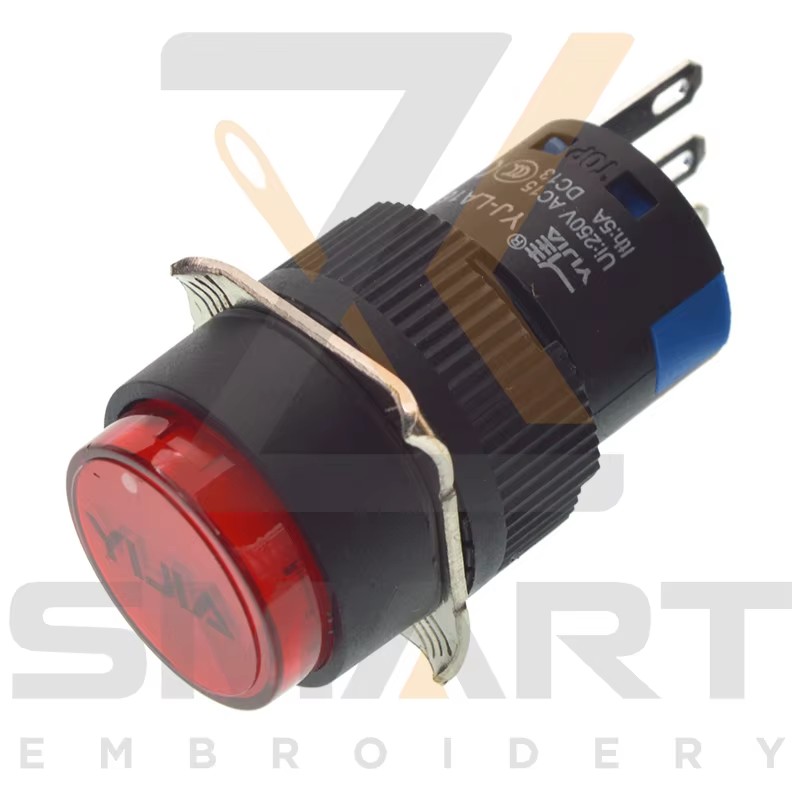 Commutateur de bouton auto-retour sans lampe pièces de machine de broderie chinoise EDH06-YJ-LA16G-11 EDH06-YJ-LA16R-11