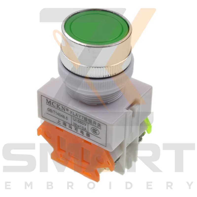 Commutateur de bouton vert rouge YLAY7 pièces de machine d'embrouillage EDH06-YLAY7